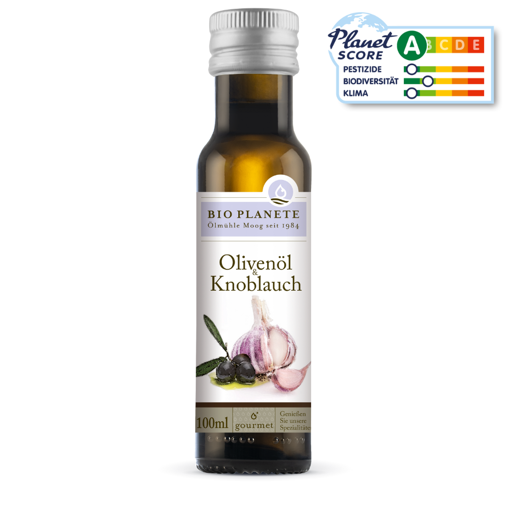 BIO PLANÈTE Olivenöl und Knoblauch