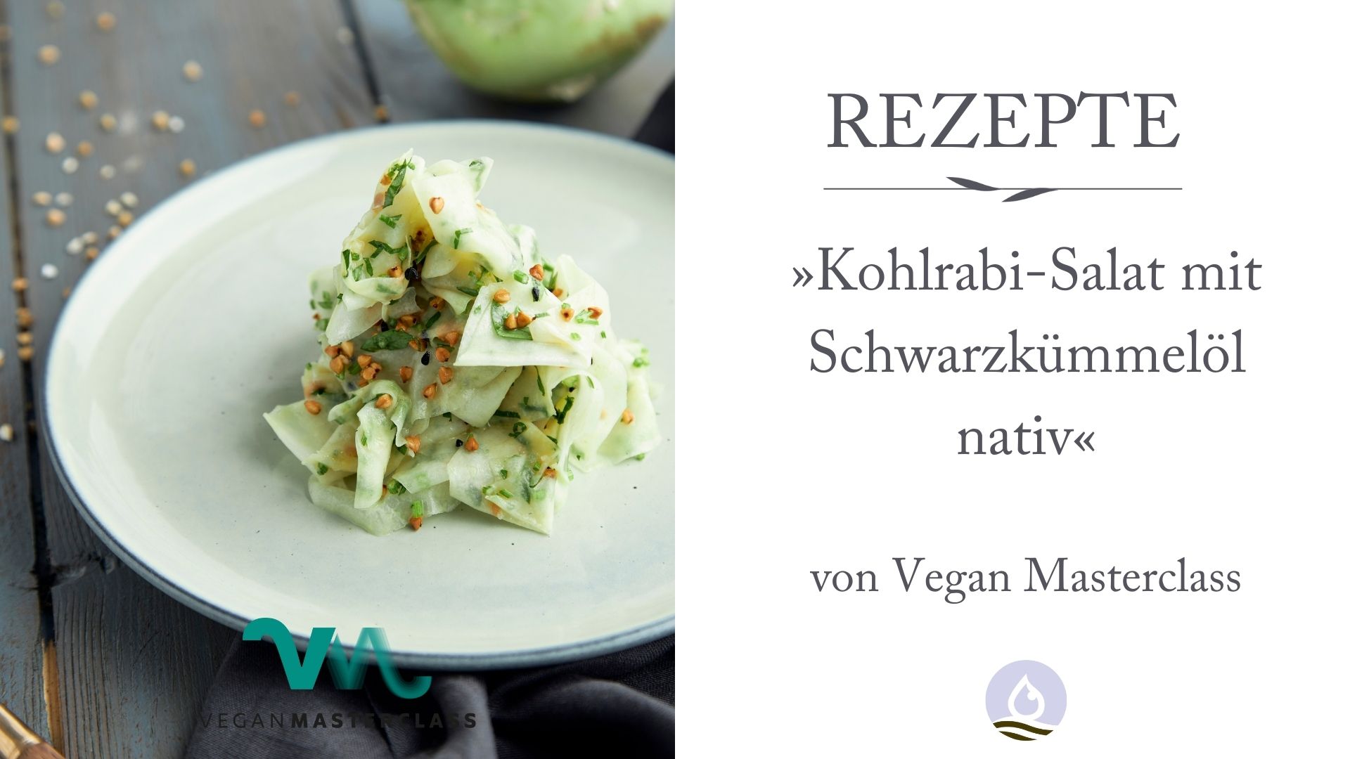 Kohlrabi-Salat mit BIO PLANÈTE Schwarzkümmelöl nativ