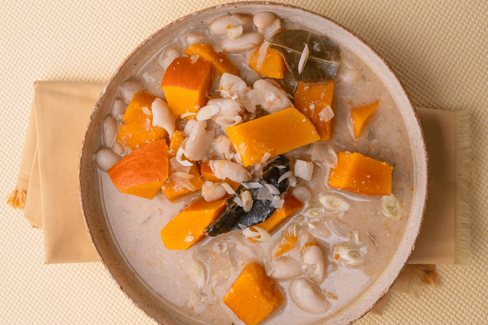 Kürbis-Bohnen-Curry Thai-Style mit Kokosöl nativ von BIO PLANETE