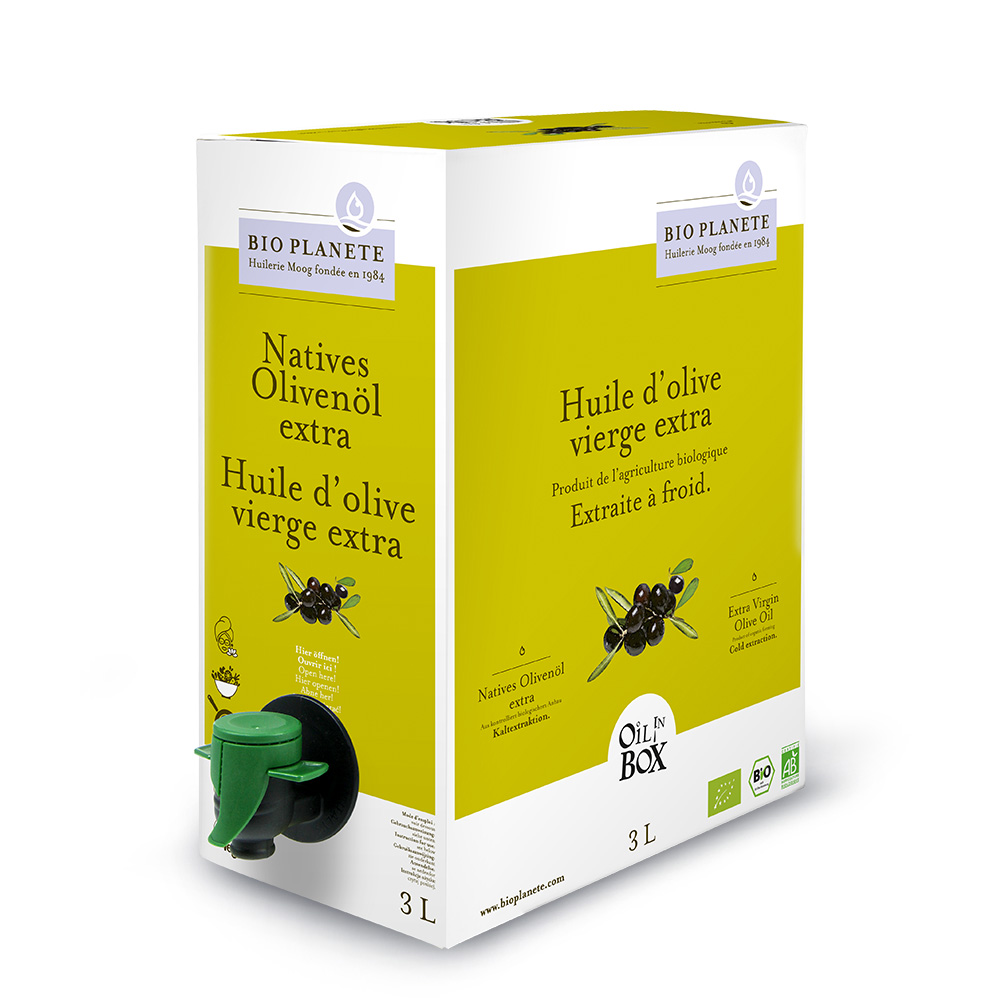 BIO PLANÈTE Olivenöl nativ extra 3L Oil in Box